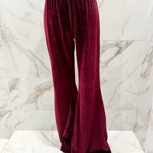 POL Deep Burgundy Flare Pants